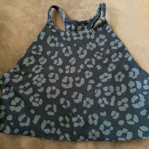 Cheetah print crop top/sports bra